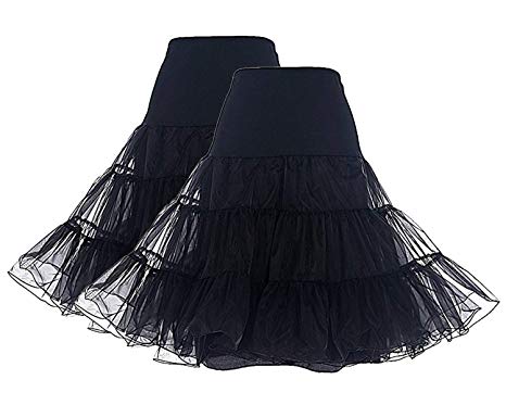 Dresstells® Women's 50s Crinoline Petticoat Underskirt Vintage Rockabilly Half Slips Tutu