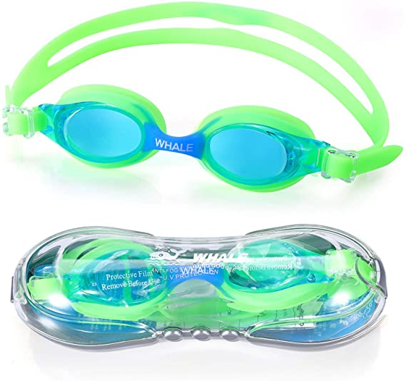 Kids Swim Goggles for Boys and Girls - Adjustable Straps, Silicone Eye Seal, UV Protection and Anti Fog Lenses Swimming Goggle