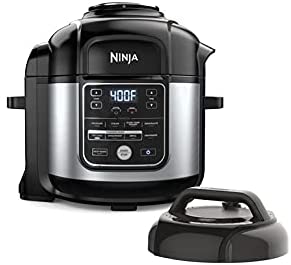 Ninja-Foodi-10-in-1 XL 8-Quart Pressure Cooker Air Fryer Multicooker Stainless (Renewed)