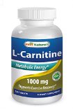 Best Naturals L-Carnitine Double Potency Tablets 1000 mg 120 Count