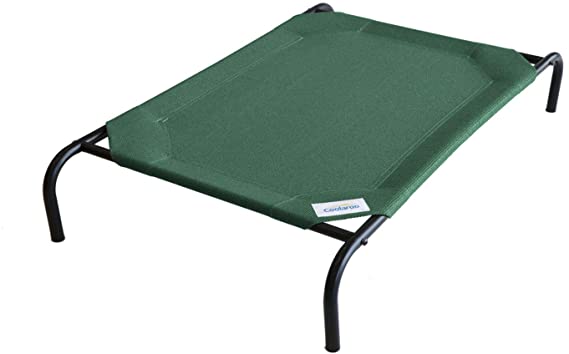 The Original Elevated Pet Bed by Coolaroo, Large, Brunswick Green