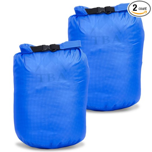 Imper 12L Dry Bags – Waterproof Ultra Light and Durable – PU and Silicone Treated Ripstop Nylon 2 Pack