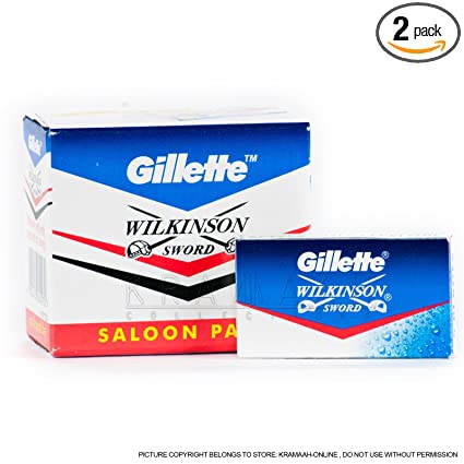 Gillette Wilkinson Sword Double Edge Razor Blades (Pack Of 2)