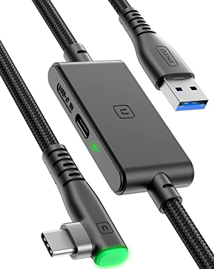 INIU Link Cable, [16FT 5m] VR Cable USB 3.0 High Speed Type C Charger Cable Fast Charging While Playing,USB to USB C Cable Compatible with Meta Oculus Quest 2 Pico 4 Accessories and Gaming PC Steam VR