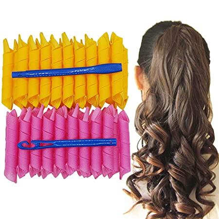 Orgrimmar Magic Hair Curlers Curls Styling Kit, DIY No Heat Hair Curlers for Extra Long Hair (30 cm/11.81 inch, 40)