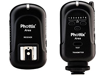 Phottix PH89230 Ares Wireless Transmitter/Receiver Flash Trigger Set (Black)