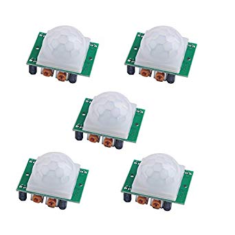 DIYmall HC-SR501 Pir Infrared IR Sensor Body Motion Module for Arduino (Pack of 5pcs)