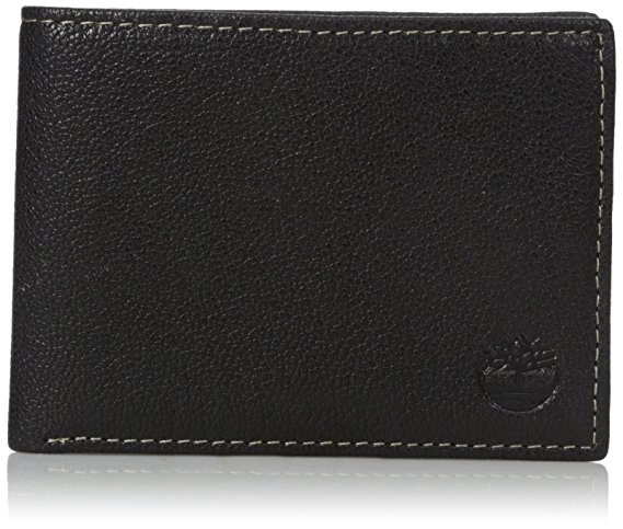 Timberland Men's Genuine Leather RFID Blocking Passcase Security Wallet