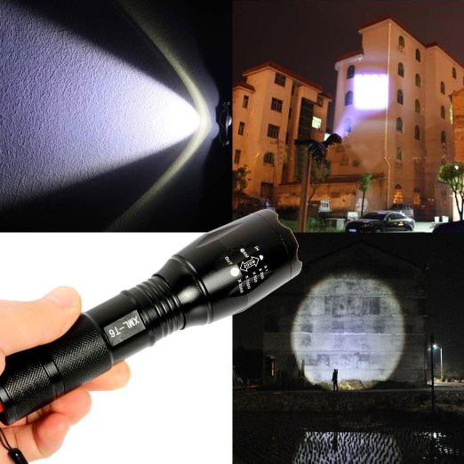 Nickys Gift 2500 Lumen Zoomable CREE XML T6 LED 18650 Flashlight Focus Torch Lamp Adjustable