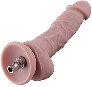 6.9"Silicone Dildo for Hismith Sex Machine with Quick Air Connector, 5.3" Insertable Length,Small Size