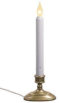 Xodus Innovations FPC1570P Electric LED Plug-in Window Candle with Sensor (Pewter/Silver)
