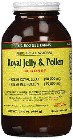 Fresh Royal Jelly   Bee Pollen, Honey Mix - 40,000 mg YS Eco Bee Farms 24.0 oz.