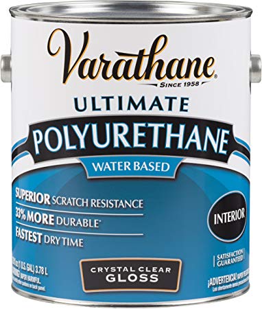 RUST-OLEUM 200031 Waterborne Diamond Polyurethane Scratch and Stain Protection, 1-Gallon, Gloss