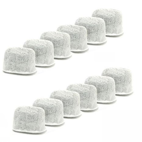 Everyday KWF-12 12-Replacement Charcoal Water Filters for Keurig Coffee Machines, White