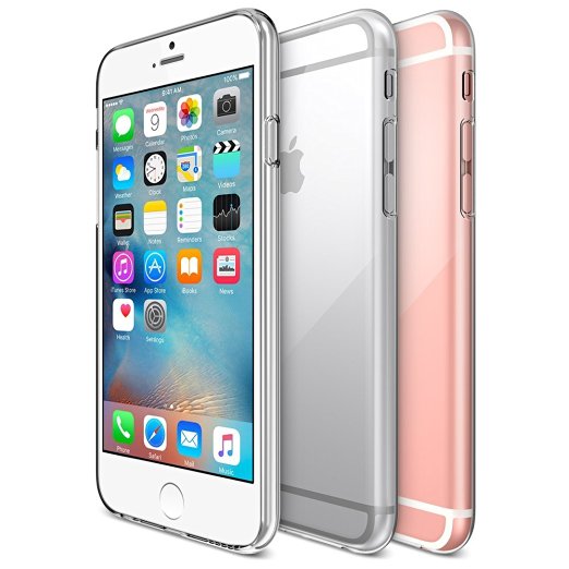 Oats® Case - Apple iPhone 6, 6s 0,3 mm crystal clear Cover Bumper Back Case silicone TPU transparent - by OKCS