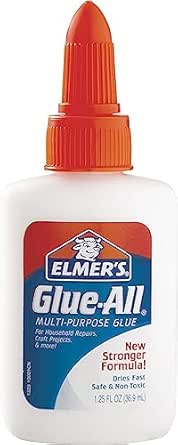 Elmer's Glue-All Multi-Purpose Glue, 1.25 Ounces, White (E1323) Pack of 10