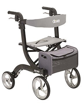 Nitro Euro Style Walker Rollator, Black