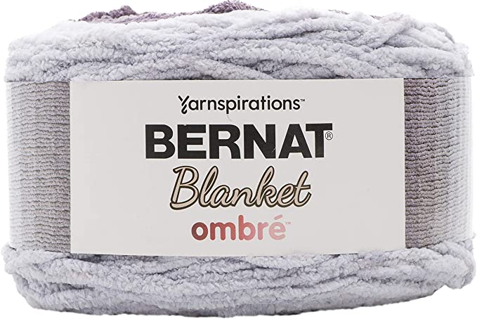 Bernat 16103636001 Blanket Yarn, Charcoal Ombre