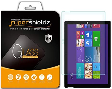 Supershieldz for Microsoft Surface Pro 3 Tempered Glass Screen Protector, Anti-Scratch, Anti-Fingerprint, Bubble Free, Lifetime Replacement Warranty