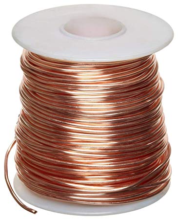 Bare Copper Wire, Bright, 14 AWG, 0.064" Diameter, 80' Length (Pack of 1) (Limited Edition)