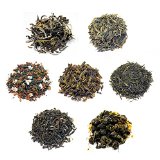 Northwest Tea Company - Loose Leaf Tea Sampler - Luscious Greens Pack of 7