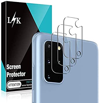 [3 Pack] L K Camera Lens Screen Protector for Samsung Galaxy S20 Plus / S20  , HD Clear Camera Tempered Glass Protector