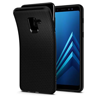 Spigen Liquid Air Armor Galaxy A8 Case with Durable Flex and Easy Grip Design for Galaxy A8 (2018) - Matte Black