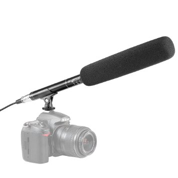 Neewer 1437 inch Photography Camera Camcorder Uni-Directional System Condenser Shotgun Interview MIC Microphone for Canon Nikon Sony Olympus Pentax Panasonic and Other HDSLRs DV Camcoders