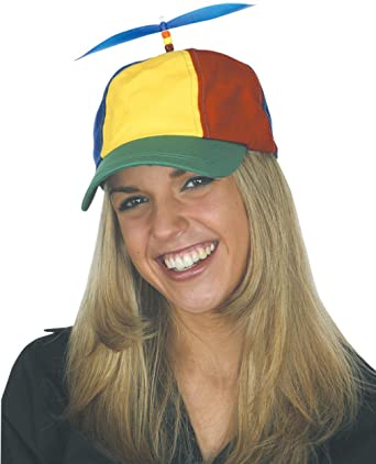 Childs Kids Nerds Multicolored Propeller Hat Cap Costume Accessory