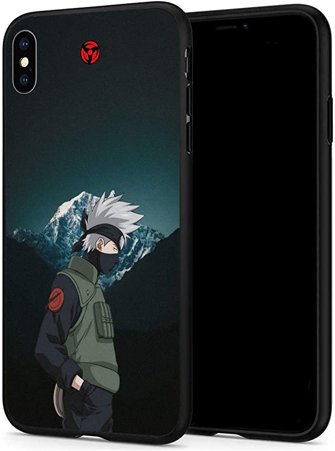 iPhone X Case iPhone Xs Case Anime Comic Series Protection Cover Back Case for iPhone X Xs (Naruto-Kakashi)