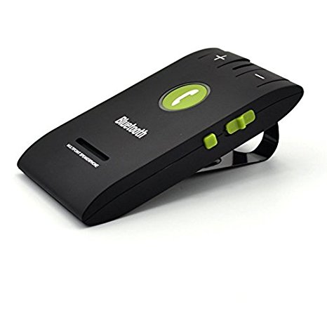 Hands Free car kit Bluetooth 4.0   Car Charger - Black. Visor Speakerphone for Smartphone Devices