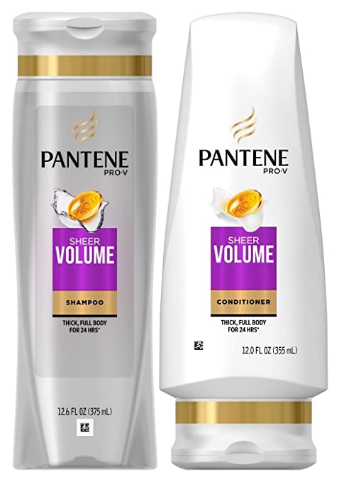 Pantene Pro-V Sheer Volume, DUO Set Shampoo   Conditioner, 12.6 Ounce, 1 each