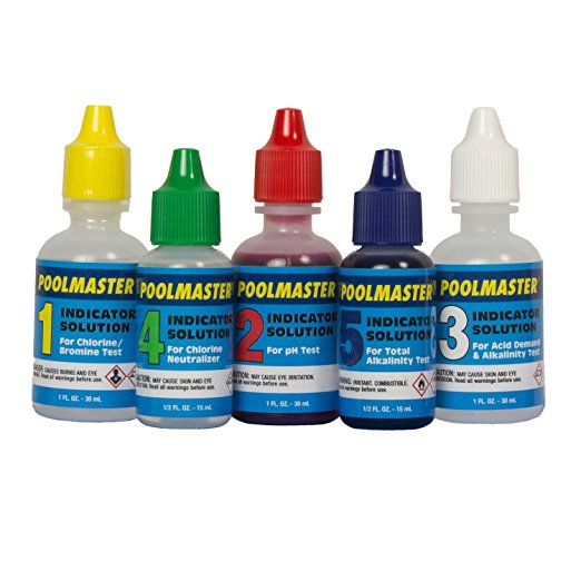 Poolmaster 23227 Replacement Indicator Solutions #1 - #5
