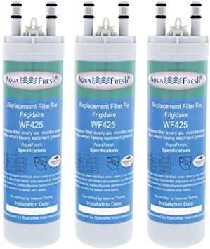 Aqua Fresh WF425 Compatible with WF3CB Refrigerator Water Filter - 3 Pack