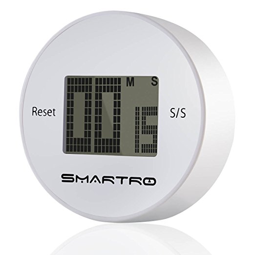 SMARTRO Digital Kitchen Timer Countdown Up Timer with Long Loud Alarm Big LCD Display Magnetic Back