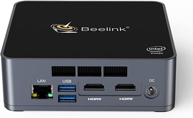 Beelink Mini PC Windows 10 Pro, Intel 11th Gen Processor(Up to 2.9GHz) 8GB RAM 256GB SSD, U59 Mini Computers Support 60Hz 4K UHD Dual HDMI/USB 3.0/Dual Band WiFi/Gigabit Ethernet/BT 4.2