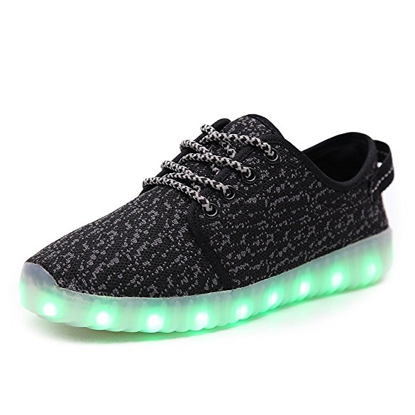 HUSKSWARE Multi-Color LED Lighting Shoes with USB Charging for Little Kid/Big Kid