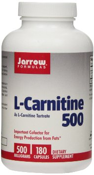 Jarrow Formulas L - Carnitine Tartrate 500mg 180 Capsules