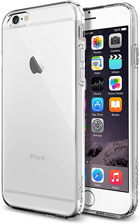 Spigen Liquid Air iPhone 6 Case with Durable Flex and Easy Grip Design for iPhone 6S / iPhone 6 - Crystal Clear