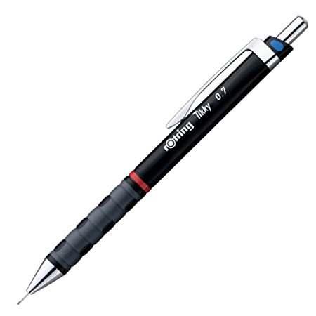 Rotring 1904696 Tikky Colour-Coded Mechanical Pencil - 0.70 mm, Black Barrel