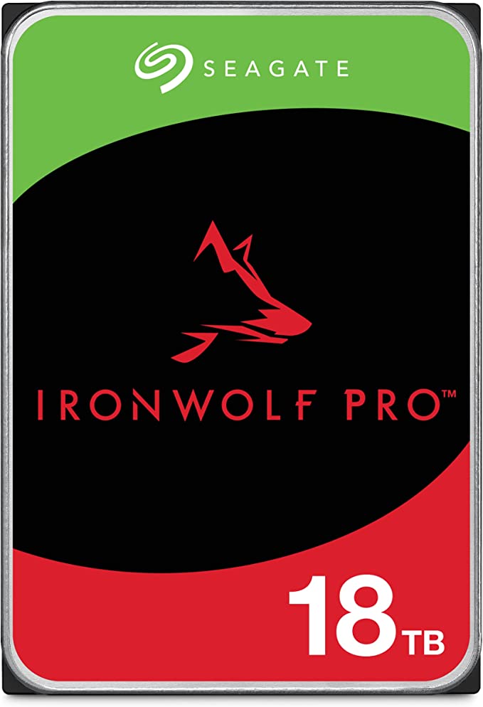 Seagate IronWolf Pro 18TB Enterprise NAS Internal HDD Hard Drive – CMR 3.5 Inch SATA 6Gb/s 7200 RPM 256MB Cache for RAID Network Attached Storage, Rescue Services - FFP (ST18000NTZ01)