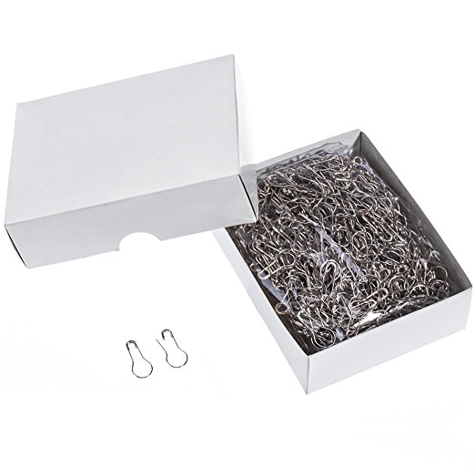 Household Mall 0.85 inch Pack of 1000Pcs Gourd Pin/Clothing Tag Pin/Safety Pin/Steel Wire Pin/Calabash Pin, Suitable for Tailor Home Accessories (Silver)
