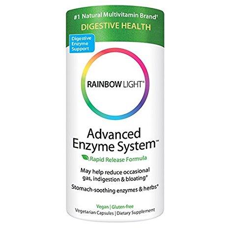 Rainbow Light Advanced Enzyme System 180 Veg. Capsules