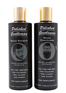 Polished Gentleman Beard Growth and Thickening Shampoo and Conditioner