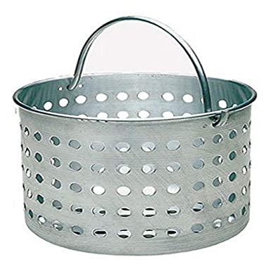 Update International ABSK-20 20 Qt Aluminum Steamer Basket,Silver