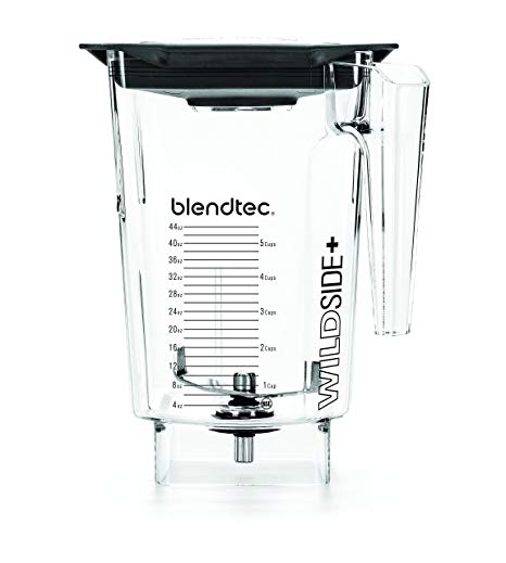 Blendtec WildSide  3 Quart Jar (90 oz), Five Sided, Professional/Commercial Grade Blender Jar, Soft Lid, BPA-free, Clear