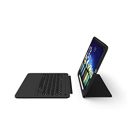 ZAGG Slimbook Go - Ultrathin Case, Hinged with Detachable Bluetooth Keyboard - Made for 2019 Apple iPad Pro 11" - Black