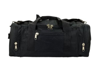 North Star Sports 1050 Tuff Cloth Flight Carry-On Luggage Bag, Black