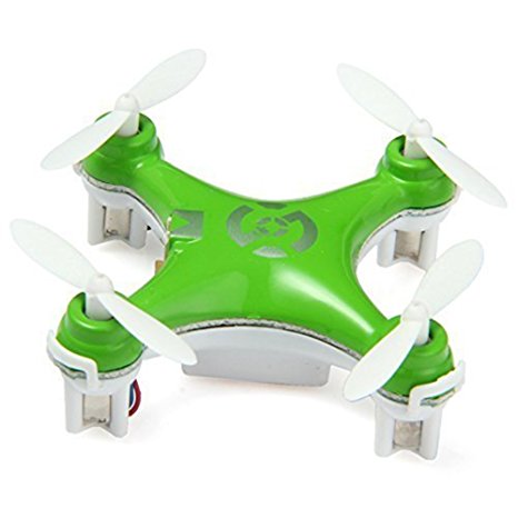 oneCase Cheerson CX-10 29mm 4 Channel 2.4GHz Radio Control RC Mini Quadcopter Helicopter Drone 6-Axis Gyro UFO with LED Flash Light - Green