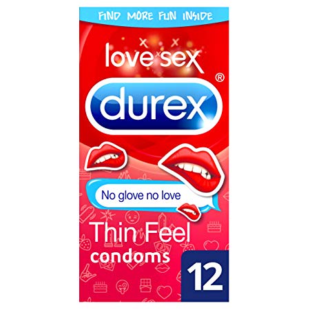 Durex Emoji Thin Feel Condoms, Pack of 12